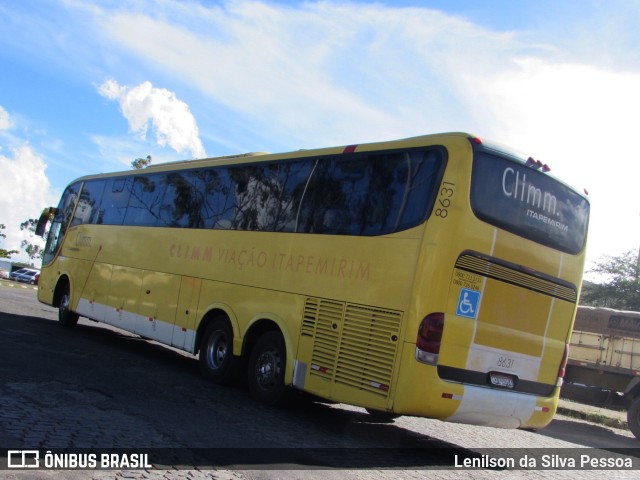 Viação Itapemirim 8631 na cidade de Caruaru, Pernambuco, Brasil, por Lenilson da Silva Pessoa. ID da foto: 10262549.