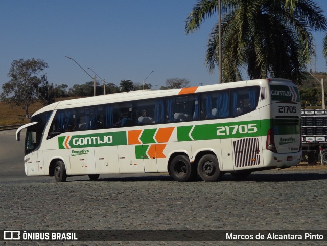 Empresa Gontijo de Transportes 21705 na cidade de Perdões, Minas Gerais, Brasil, por Marcos de Alcantara Pinto. ID da foto: 10263792.