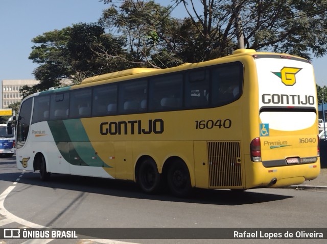 Empresa Gontijo de Transportes 16040 na cidade de São Paulo, São Paulo, Brasil, por Rafael Lopes de Oliveira. ID da foto: 10336108.