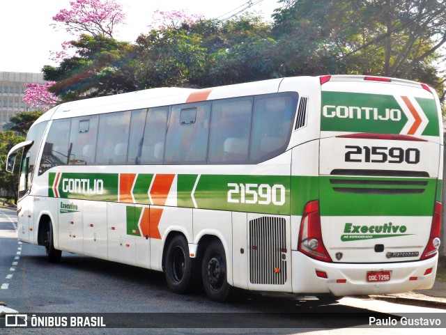 Empresa Gontijo de Transportes 21590 na cidade de São Paulo, São Paulo, Brasil, por Paulo Gustavo. ID da foto: 10335461.