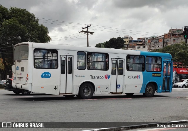 Metropolitana Transportes e Serviços 11824 na cidade de Vitória, Espírito Santo, Brasil, por Sergio Corrêa. Número da foto: #10334914.