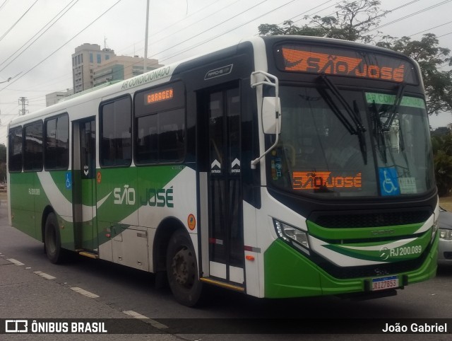 Viação São José RJ 200.089 na cidade de Nova Iguaçu, Rio de Janeiro, Brasil, por João Gabriel. Número da foto: #10334839.