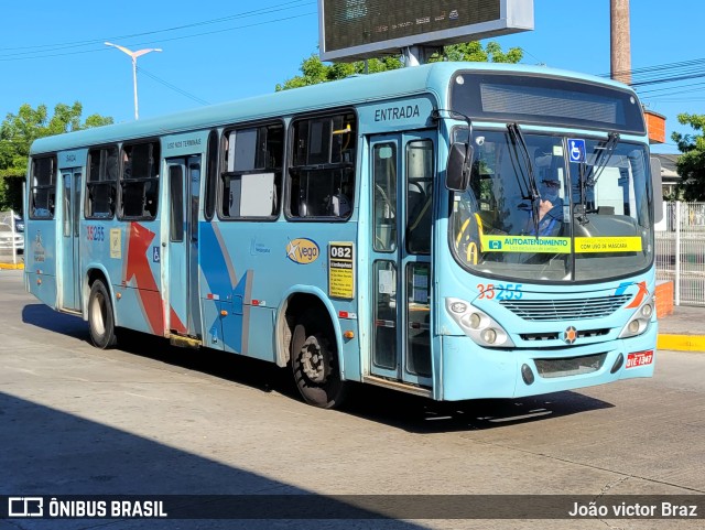 Rota Sol > Vega Transporte Urbano 35255 na cidade de Fortaleza, Ceará, Brasil, por João victor Braz. ID da foto: 10337510.