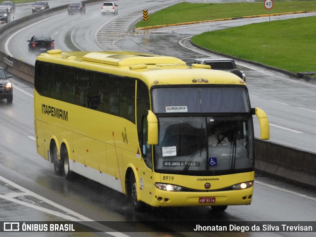 Viação Itapemirim 8919 na cidade de Lavrinhas, São Paulo, Brasil, por Jhonatan Diego da Silva Trevisan. ID da foto: 10336321.