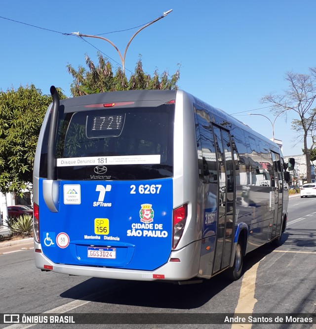 Transcooper > Norte Buss 2 6267 na cidade de São Paulo, São Paulo, Brasil, por Andre Santos de Moraes. Número da foto: #10336732.