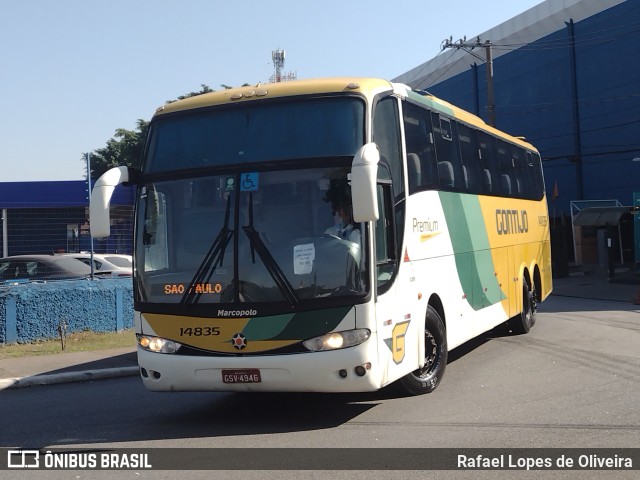 Empresa Gontijo de Transportes 14835 na cidade de São Paulo, São Paulo, Brasil, por Rafael Lopes de Oliveira. ID da foto: 10336118.