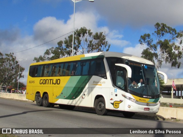 Empresa Gontijo de Transportes 18245 na cidade de Caruaru, Pernambuco, Brasil, por Lenilson da Silva Pessoa. Número da foto: #10335809.