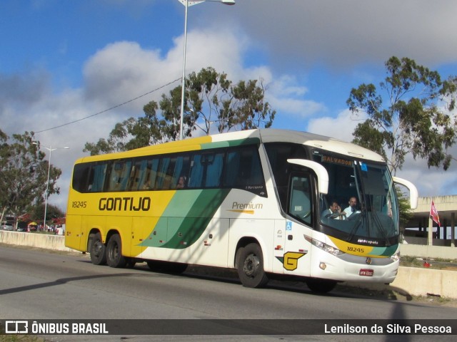 Empresa Gontijo de Transportes 18245 na cidade de Caruaru, Pernambuco, Brasil, por Lenilson da Silva Pessoa. ID da foto: 10335809.