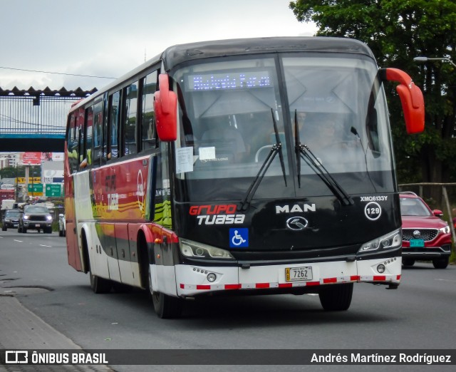 TUASA - Transportes Unidos Alajuelenses 129 na cidade de La Uruca, San José, San José, Costa Rica, por Andrés Martínez Rodríguez. ID da foto: 10337036.