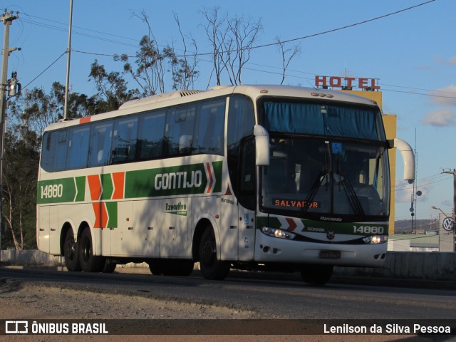 Empresa Gontijo de Transportes 14880 na cidade de Caruaru, Pernambuco, Brasil, por Lenilson da Silva Pessoa. ID da foto: 10336060.