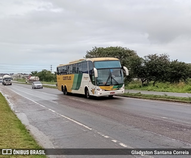 Empresa Gontijo de Transportes 17335 na cidade de Nossa Senhora do Socorro, Sergipe, Brasil, por Gladyston Santana Correia. ID da foto: 10337222.