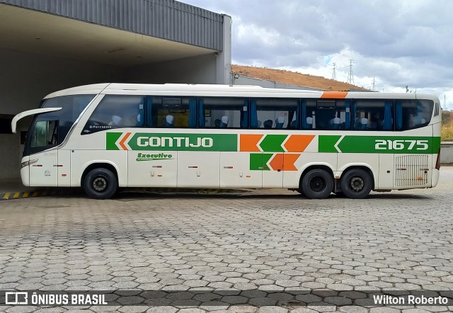 Empresa Gontijo de Transportes 21675 na cidade de Governador Valadares, Minas Gerais, Brasil, por Wilton Roberto. ID da foto: 10336300.