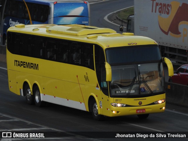 Viação Itapemirim 8917 na cidade de Lavrinhas, São Paulo, Brasil, por Jhonatan Diego da Silva Trevisan. ID da foto: 10336358.