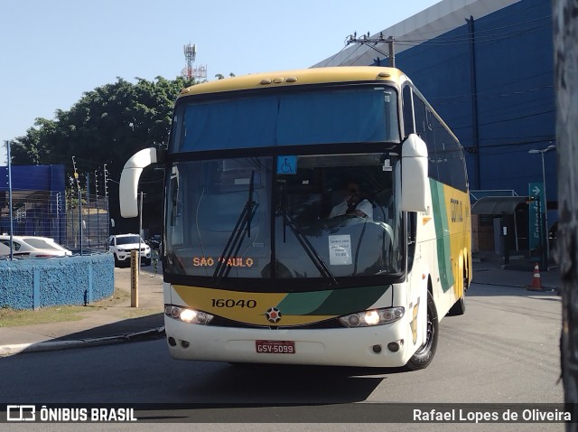 Empresa Gontijo de Transportes 16040 na cidade de São Paulo, São Paulo, Brasil, por Rafael Lopes de Oliveira. ID da foto: 10336087.