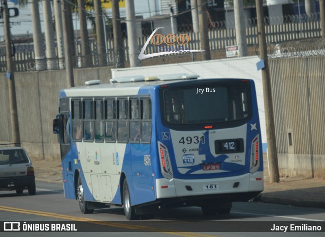 Onicamp Transporte Coletivo 4931 na cidade de Campinas, São Paulo, Brasil, por Jacy Emiliano. Número da foto: #10366206.