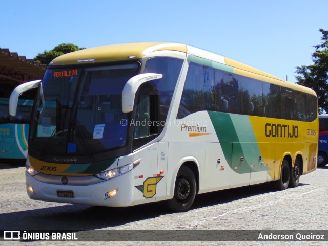 Empresa Gontijo de Transportes 21305 na cidade de Vitória da Conquista, Bahia, Brasil, por Anderson Queiroz. ID da foto: 10367676.