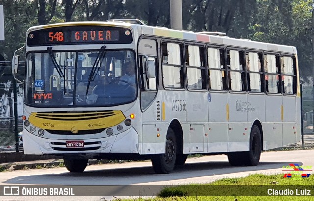 Transportes Vila Isabel A27556 na cidade de Rio de Janeiro, Rio de Janeiro, Brasil, por Claudio Luiz. Número da foto: #10367053.