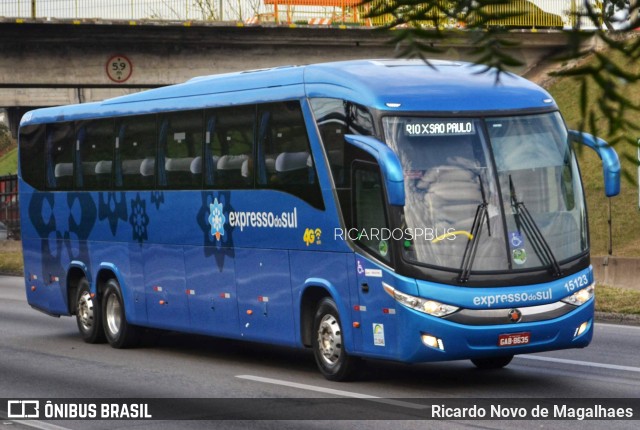 Expresso do Sul 15123 na cidade de São José dos Campos, São Paulo, Brasil, por Ricardo Novo de Magalhaes. Número da foto: #10366114.
