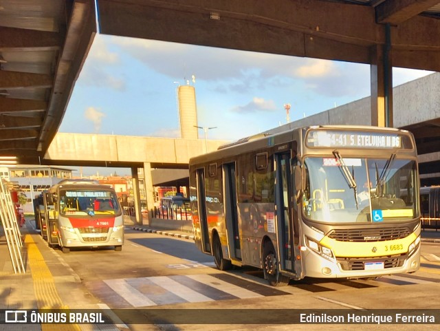 Transunião Transportes 3 6683 na cidade de São Paulo, São Paulo, Brasil, por Edinilson Henrique Ferreira. Número da foto: #10367936.