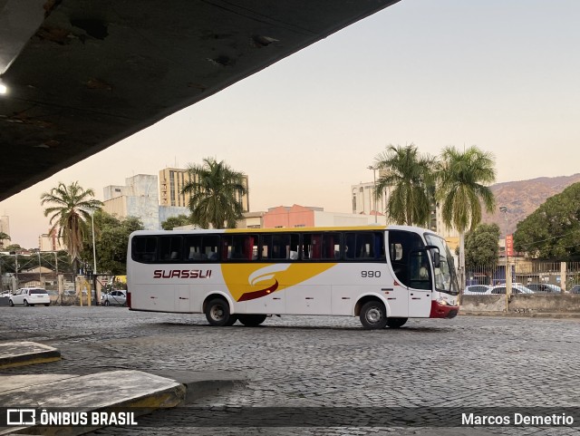 Viação Suassui 990 na cidade de Governador Valadares, Minas Gerais, Brasil, por Marcos Demetrio. Número da foto: #10365955.