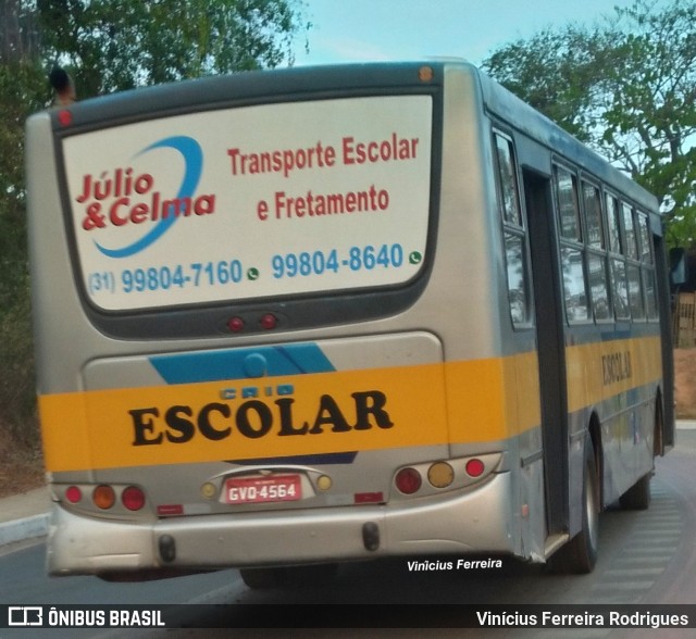 Julio & Celma Transportes Escolares 16600 na cidade de Ibirité, Minas Gerais, Brasil, por Vinícius Ferreira Rodrigues. ID da foto: 10366115.