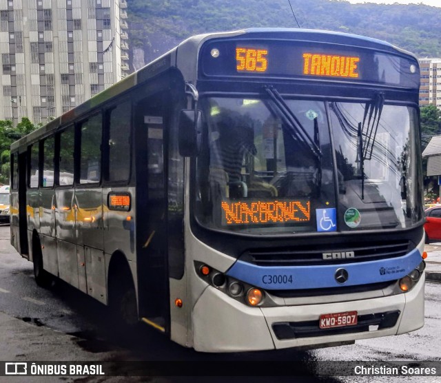 Transportes Futuro C30004 na cidade de Rio de Janeiro, Rio de Janeiro, Brasil, por Christian Soares. ID da foto: 10366155.