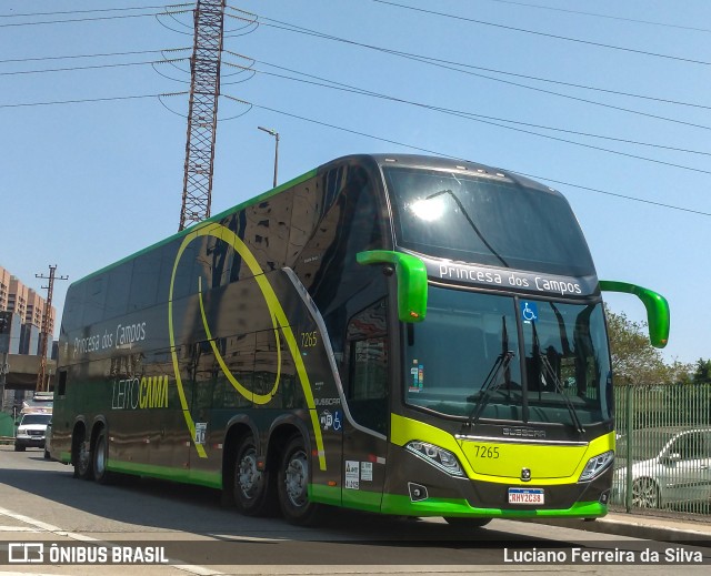 Expresso Princesa dos Campos 7265 na cidade de São Paulo, São Paulo, Brasil, por Luciano Ferreira da Silva. ID da foto: 10367310.