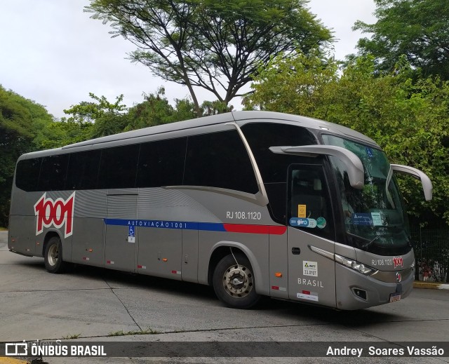 Auto Viação 1001 RJ 108.1120 na cidade de São Paulo, São Paulo, Brasil, por Andrey  Soares Vassão. ID da foto: 10366205.