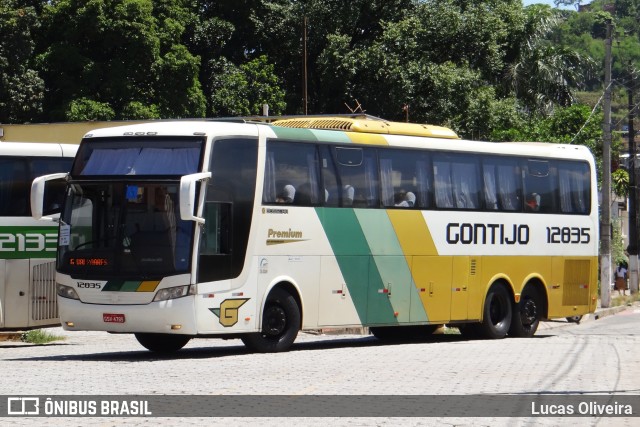 Empresa Gontijo de Transportes 12835 na cidade de Coronel Fabriciano, Minas Gerais, Brasil, por Lucas Oliveira. ID da foto: 10366857.