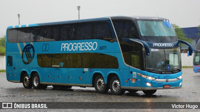 Auto Viação Progresso 6077 na cidade de Caruaru, Pernambuco, Brasil, por Victor Hugo. ID da foto: 10367398.