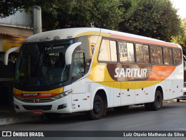 Saritur - Santa Rita Transporte Urbano e Rodoviário 28900 na cidade de Curvelo, Minas Gerais, Brasil, por Luiz Otavio Matheus da Silva. Número da foto: #10367290.