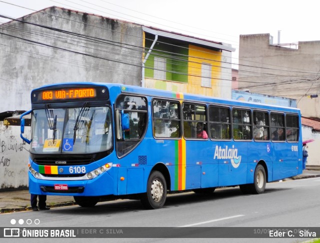 Viação Atalaia Transportes 6108 na cidade de Aracaju, Sergipe, Brasil, por Eder C.  Silva. Número da foto: #10367446.