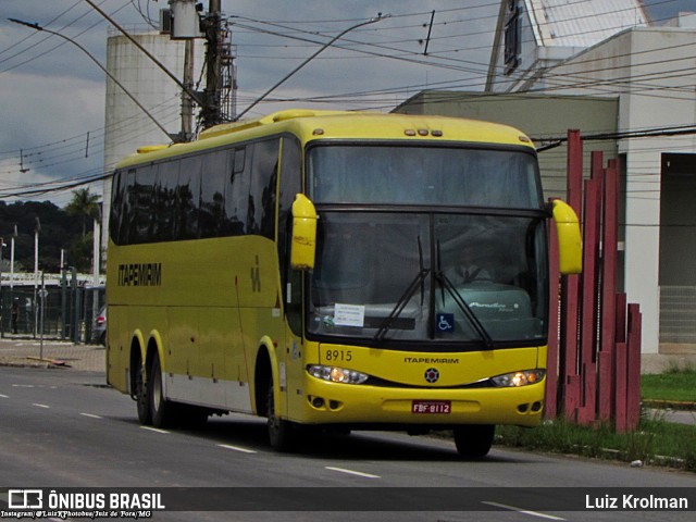 Viação Itapemirim 8915 na cidade de Juiz de Fora, Minas Gerais, Brasil, por Luiz Krolman. ID da foto: 10367019.