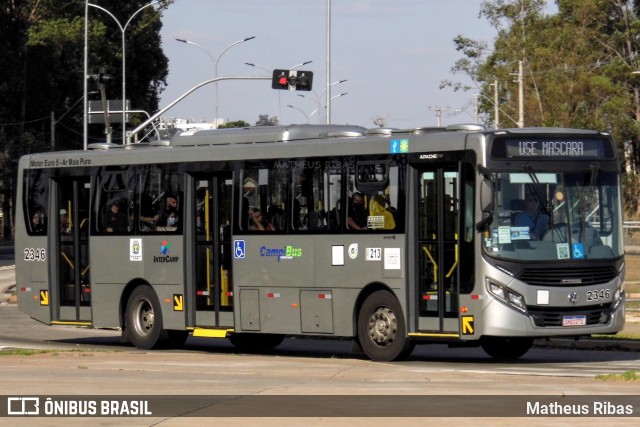 Expresso CampiBus 2346 na cidade de Campinas, São Paulo, Brasil, por Matheus Ribas. Número da foto: #10367510.