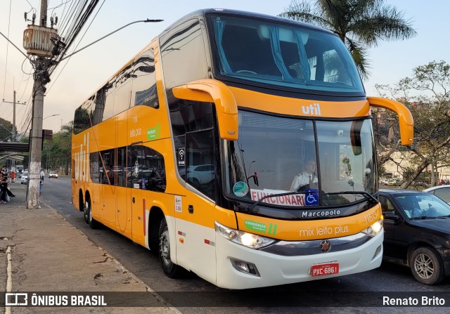 UTIL - União Transporte Interestadual de Luxo 11513 na cidade de Juiz de Fora, Minas Gerais, Brasil, por Renato Brito. Número da foto: #10366396.
