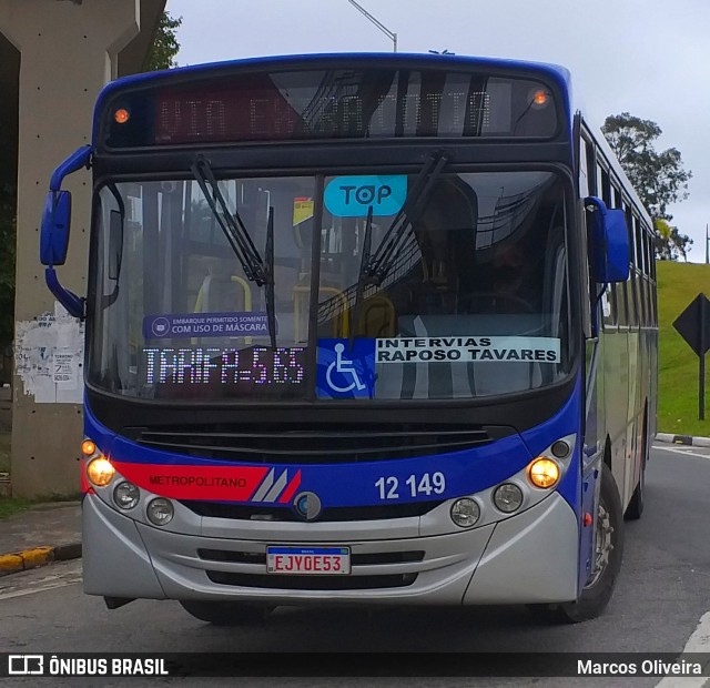 Auto Viação Bragança Metropolitana > Viação Raposo Tavares 12.149 na cidade de Cotia, São Paulo, Brasil, por Marcos Oliveira. Número da foto: #10367755.