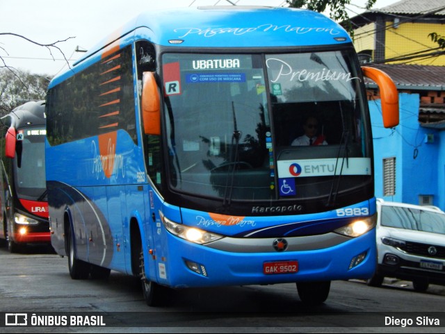 Empresa de Ônibus Pássaro Marron 5983 na cidade de São Paulo, São Paulo, Brasil, por Diego Silva. Número da foto: #10366663.