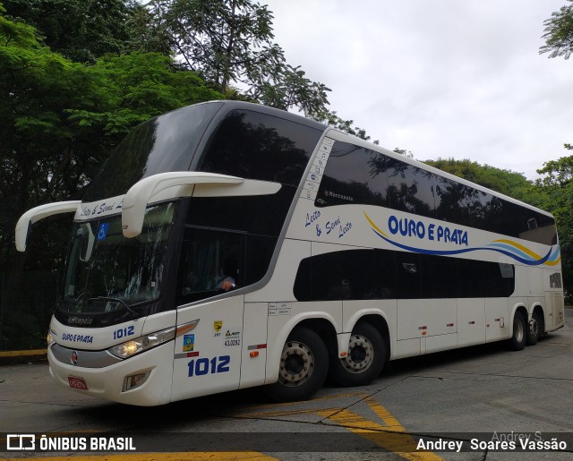 Viação Ouro e Prata 1012 na cidade de São Paulo, São Paulo, Brasil, por Andrey  Soares Vassão. Número da foto: #10366294.