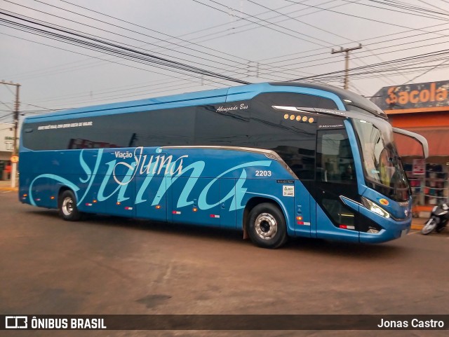 Viação Juína 2203 na cidade de Tangará da Serra, Mato Grosso, Brasil, por Jonas Castro. Número da foto: #10366148.