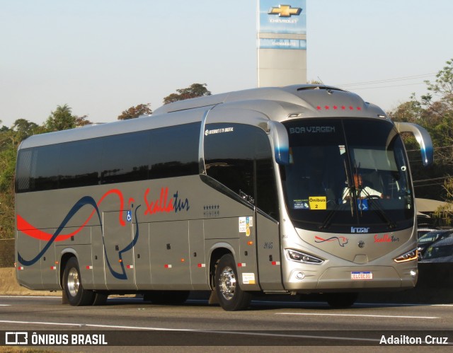 Scalla Tur Transportes 2035 na cidade de Guaratinguetá, São Paulo, Brasil, por Adailton Cruz. ID da foto: 10367039.