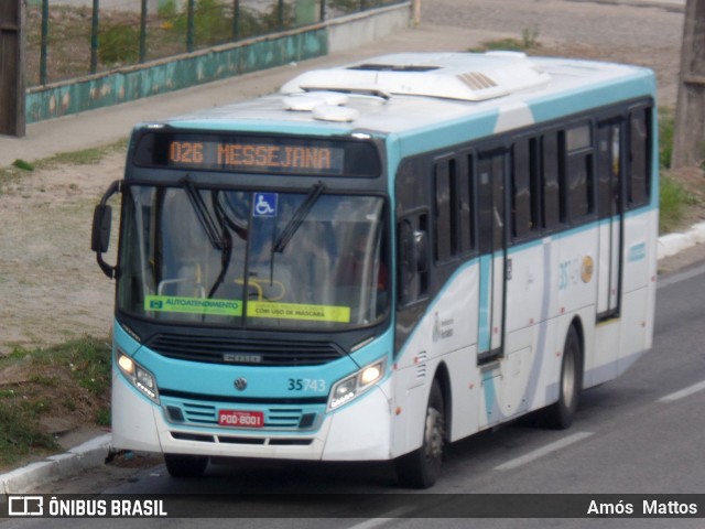 Rota Sol > Vega Transporte Urbano 35743 na cidade de Fortaleza, Ceará, Brasil, por Amós  Mattos. ID da foto: 10367802.