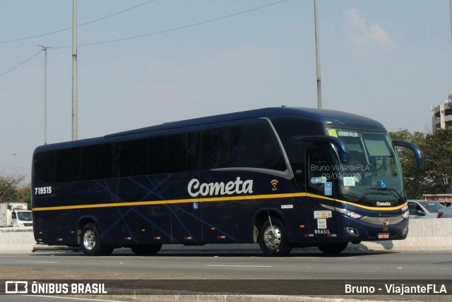 Viação Cometa 719515 na cidade de São Paulo, São Paulo, Brasil, por Bruno - ViajanteFLA. ID da foto: 10366590.