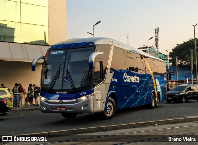 Viação Cometa 13106 na cidade de Rio de Janeiro, Rio de Janeiro, Brasil, por Breno Vieira. ID da foto: 10368073.