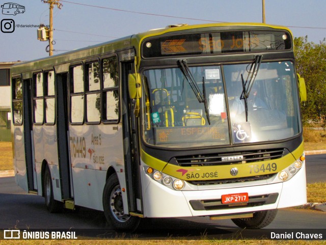 Expresso São José 76449 na cidade de Ceilândia, Distrito Federal, Brasil, por Daniel Chaves. Número da foto: #10368065.