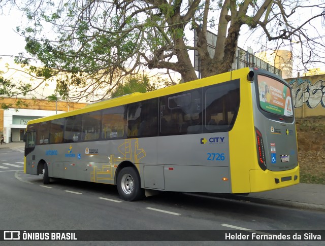 City Transporte Urbano Intermodal Sorocaba 2726 na cidade de Sorocaba, São Paulo, Brasil, por Helder Fernandes da Silva. ID da foto: 10366805.