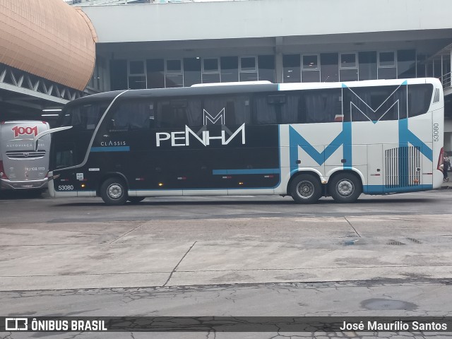 Empresa de Ônibus Nossa Senhora da Penha 53080 na cidade de Rio de Janeiro, Rio de Janeiro, Brasil, por José Maurílio Santos. ID da foto: 10365744.