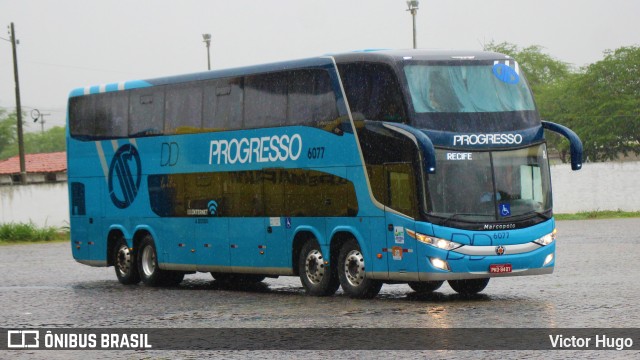 Auto Viação Progresso 6077 na cidade de Caruaru, Pernambuco, Brasil, por Victor Hugo. ID da foto: 10367397.