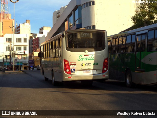 City Transporte Urbano Intermodal Sorocaba 2608 na cidade de Sorocaba, São Paulo, Brasil, por Weslley Kelvin Batista. ID da foto: 10366729.