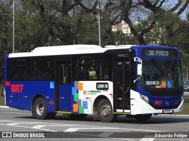 BR7 Mobilidade 1803 na cidade de São Bernardo do Campo, São Paulo, Brasil, por Eduardo Felipe. Número da foto: #10367959.
