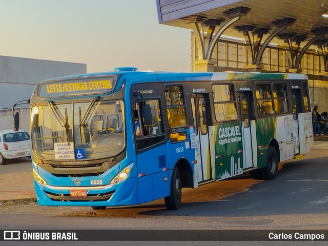 Viação Capital do Oeste 6535 na cidade de Cascavel, Paraná, Brasil, por Carlos Campos. Número da foto: #10365746.